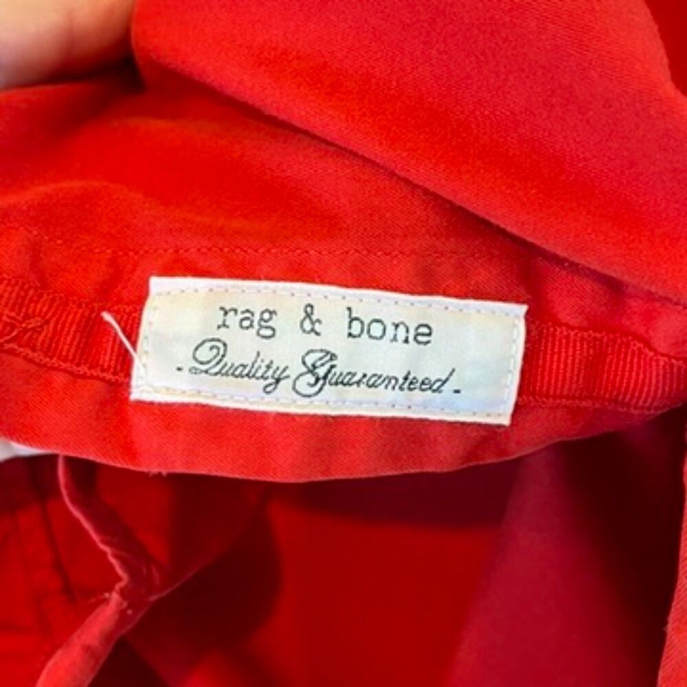 Rag & Bone Arrow Red Button Front Garment Dyed Sh… - image 8